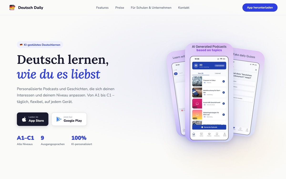 DeutschDaily website